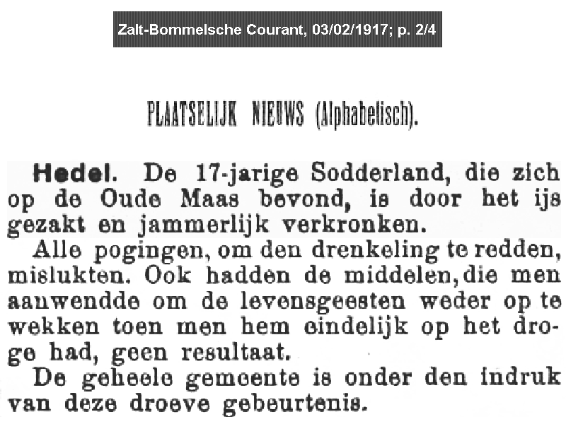 19170203 newsber Willem J zv WJ Sodderland - A v Loon